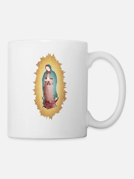 woman église nonne sainte vierge marie prier je - Mug blanc - blanc
