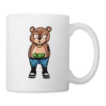 Teddy Bear Rick Gold Money - Tasse - Weiß - Rechts