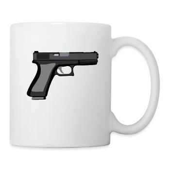 Gun - Pistol - Gun - Mug - white - Right