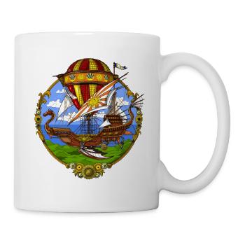 Steampunk Air Balloon - Mug - white - Right