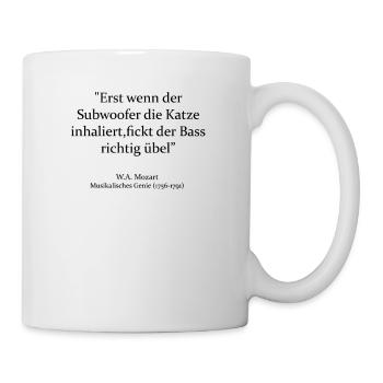 Mozart music genie funny gift festival party - Mug - white - Right