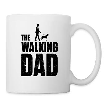 The Walking Dad - Hund Gassi gehen mit Herrchen - Tasse - Weiß - Rechts