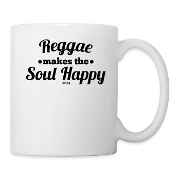 Musique reggae Rasta Jamaïque marijuana - Mug blanc - blanc - Droite