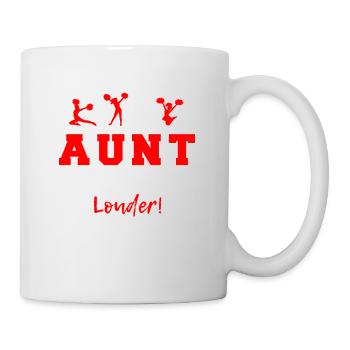 Cheer Aunt - Cheerleading Aunt Gift - Tasse - Weiß - Rechts