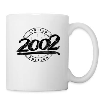 Limited Edition 20 Jahre Geburtstag Jahrgang 2002 - Tasse - Weiß - Rechts