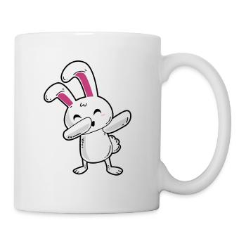 Dabbing bunny - Mug - white - Right