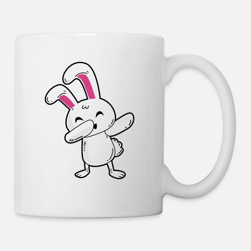 Tamponner le lapin - Mug blanc - blanc