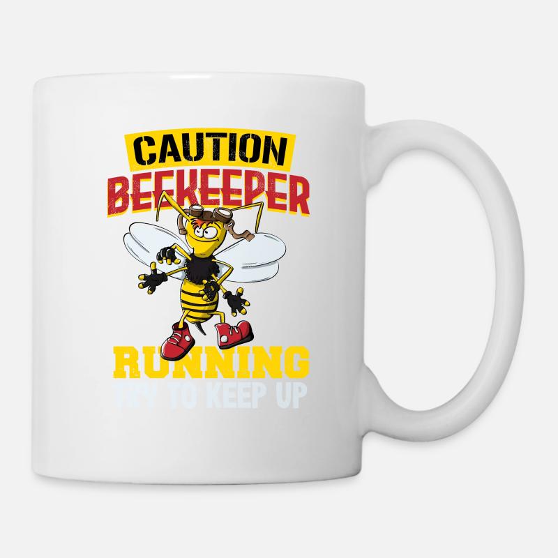 Apiculteurs attention - Mug blanc - blanc