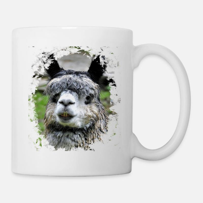 Alpaca alpaca alpaca llama llama llama - Mug - white