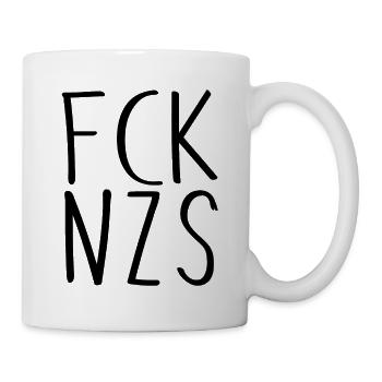 FCK NZS - Fuck Nazis - Mug blanc - blanc - Droite