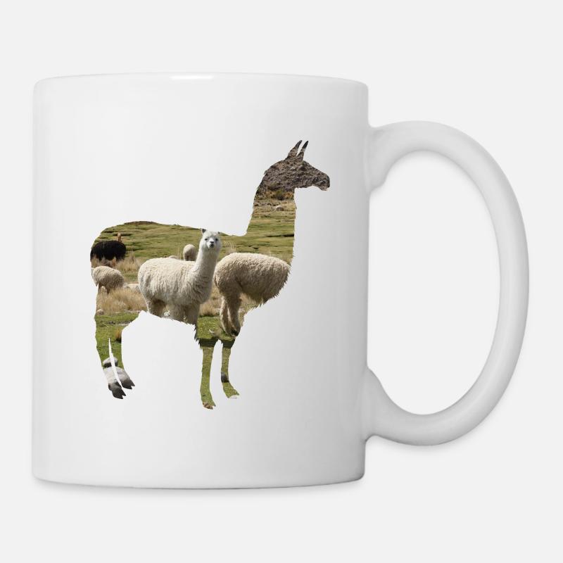 Alpaca alpaca alpaca llama llama llama - Mug - white