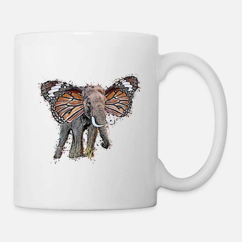 Elefant Geschenk - Tasse - Weiß