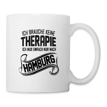 Hamburg,Hamburg,Geschenkidee,Hansestadt,Hamburg - Tasse - Weiß - Rechts