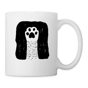 Douce patte de chat - Mug blanc - blanc - Droite