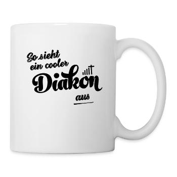 Diakon Diakonie Jesus Glaube Kirche Religion - Tasse - Weiß - Rechts