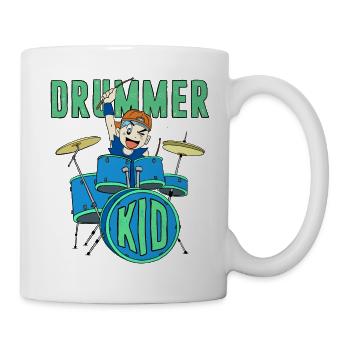 Drummer Kid - Drums Kids Motif - Mug - white - Right