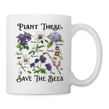 Sauvez les abeilles - cadeau de pépinière d'abeilles - Mug blanc - blanc - Droite