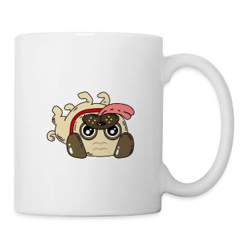 Carlin de chien - Mug blanc - blanc - Droite