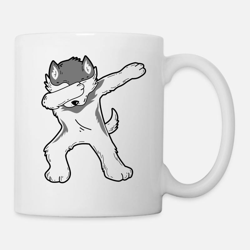 Dabbing Husky - Tasse - Weiß