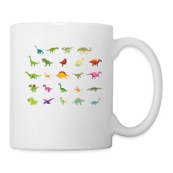 Types Of Dinosaur Dinosaur obsessed Shirt - Tasse - Weiß - Rechts