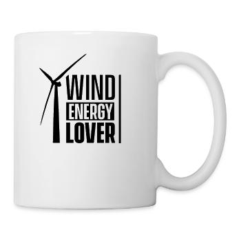 Windmill lovers wind power wind turbine wind energy - Mug - white - Right