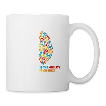 Intelligence is the ability to adept to changes Kl - Mug - white - Right