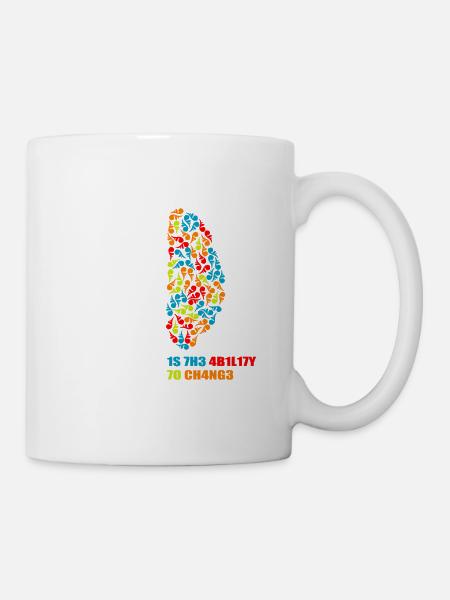 Intelligence is the ability to adept to changes Kl - Tasse - Weiß