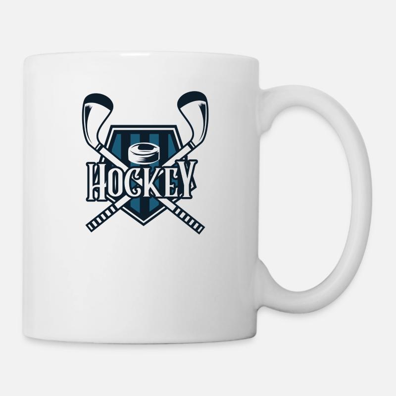 HOCKEY SUR GLACE - Mug blanc - blanc