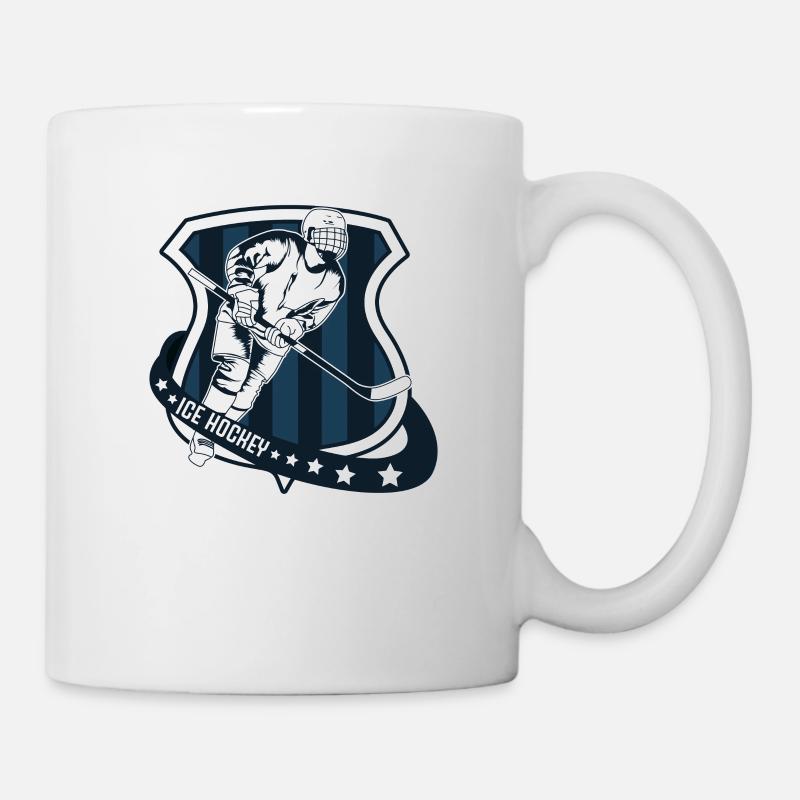 HOCKEY SUR GLACE - Mug blanc - blanc
