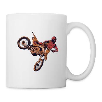 Dirt bike supercross gift I biker MX motocross - Mug - white - Right