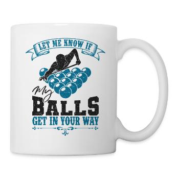 Billard - Mug blanc - blanc - Droite