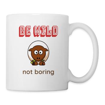 Soyez SAUVAGE pas ennuyeux - Mug blanc - blanc - Droite