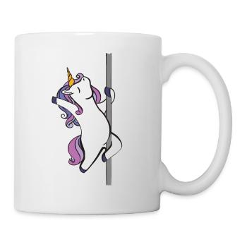 Poledance Einhorn - Tasse - Weiß - Rechts