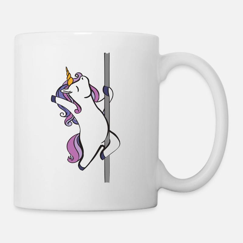 Licorne de pole dance - Mug blanc - blanc