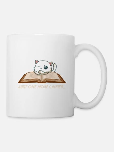 Just one more chapter Nerd und Bookish Gift - Tasse - Weiß