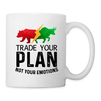 Tradez votre plan et non vos émotions - Mug blanc - blanc - Droite