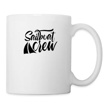 Sailboat sailing yacht skipper captain ship crew - Mug - white - Right