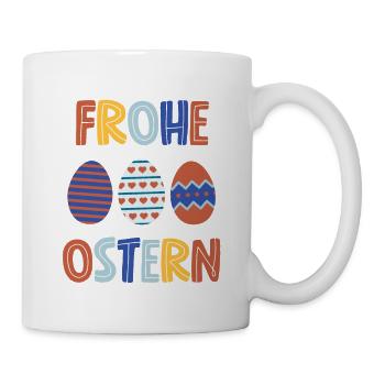 Frohe Ostern - Tasse - Weiß - Rechts