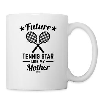 Tennis sport entraîneur balle de tennis drôle - Mug blanc - blanc - Droite