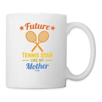 Tennis sport entraîneur balle de tennis drôle - Mug blanc - blanc - Droite
