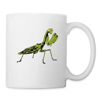 Insecte insecte mante religieuse amoureux de la nature - Mug blanc - blanc - Droite