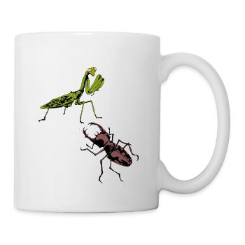 Insect Insects Praying Mantis Stag Zoo - Mug - white - Right