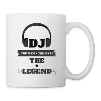 Dj homme mythe légende drôle - Mug blanc - blanc - Droite