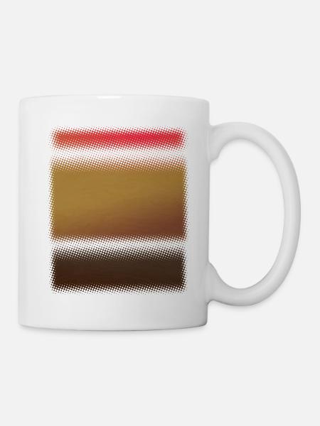 Abstrakte Kunst #6, Mein eigenes Rothko-inspiriertes Design - Tasse - Weiß