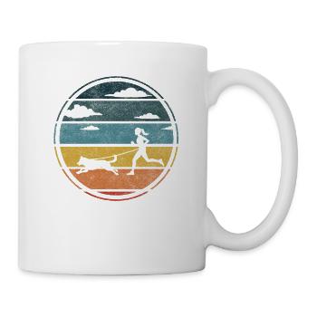 Canicross Sportlerin Canicrosserin Hundesport - Tasse - Weiß - Rechts