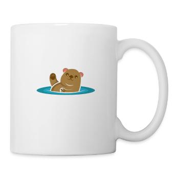 Hello From The Otter Side Joker und glückliche Per - Tasse - Weiß - Rechts