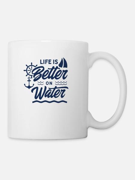 Segelboot - Tasse - Weiß