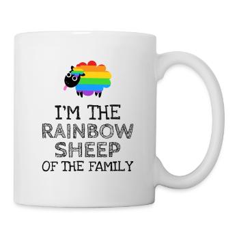 Ich bin das Regenbogen Schaf - Tasse - Weiß - Rechts