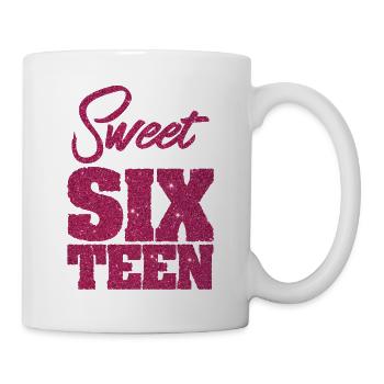 Anniversaire - Sweet 16 seize anniversaire - Mug blanc - blanc - Droite