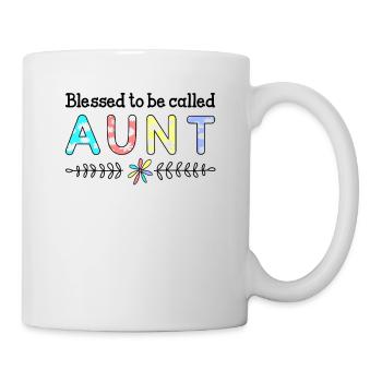 Bienheureuse d'être appelée tante - Mug blanc - blanc - Droite